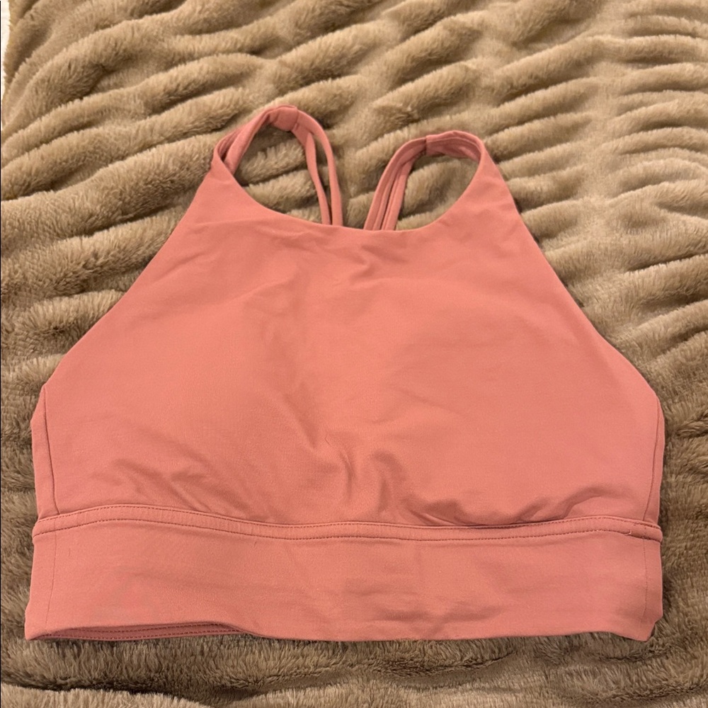 Terracotta color long line sports bra - Lululemon